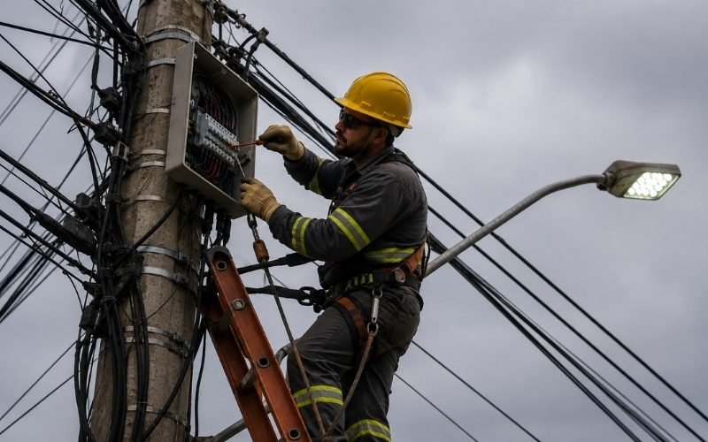 Manutenção corretiva com eletricista experiente